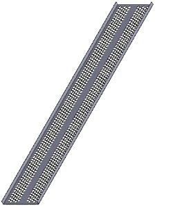 E44KNL42 (E44 KNL42) - Вертикальный кабельный желоб - 42U