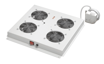 LN-FAN-THM-2FFS-BL - Вентиляционная панель с аналоговым термостатом для 19