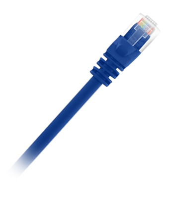 TWT-45-45-0.3-BL - Патч-корд неэкранированный UTP - RJ45 - cat 5e - 0.3 м - синий